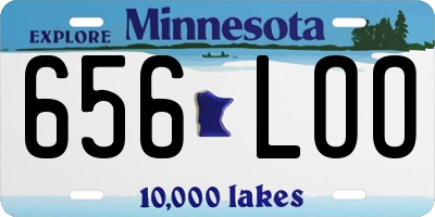 MN license plate 656LOO