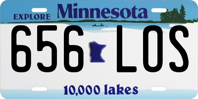 MN license plate 656LOS