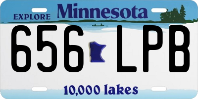 MN license plate 656LPB