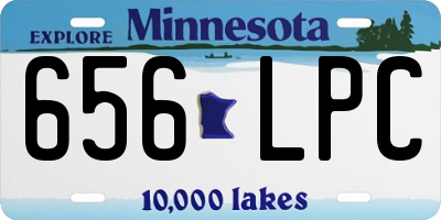 MN license plate 656LPC