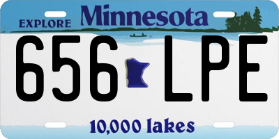 MN license plate 656LPE