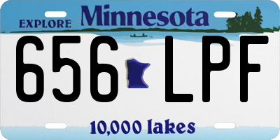 MN license plate 656LPF