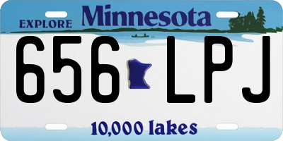 MN license plate 656LPJ