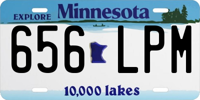 MN license plate 656LPM