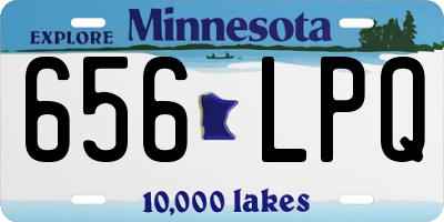 MN license plate 656LPQ