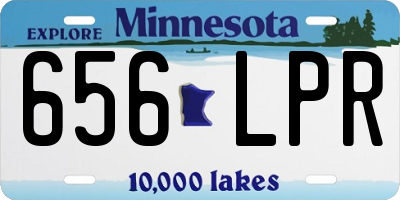 MN license plate 656LPR