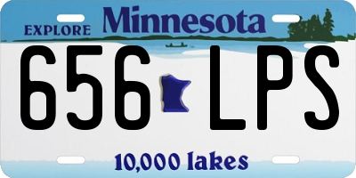 MN license plate 656LPS