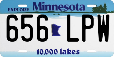 MN license plate 656LPW