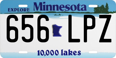 MN license plate 656LPZ