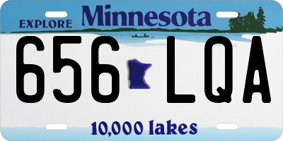 MN license plate 656LQA