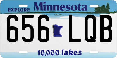MN license plate 656LQB