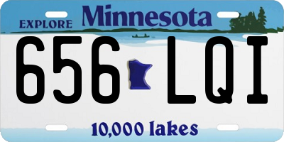MN license plate 656LQI
