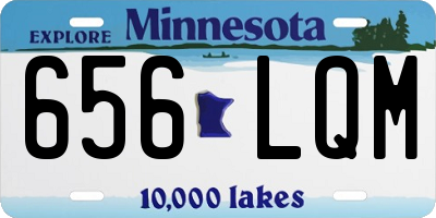 MN license plate 656LQM