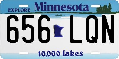 MN license plate 656LQN