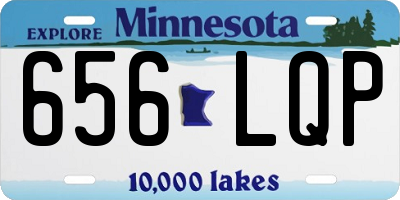 MN license plate 656LQP