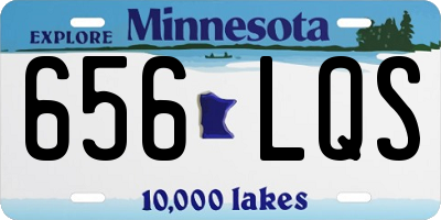 MN license plate 656LQS