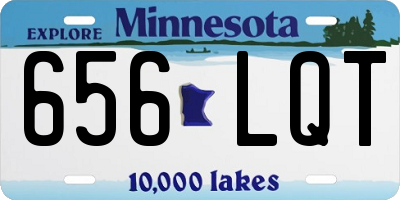 MN license plate 656LQT