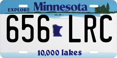 MN license plate 656LRC
