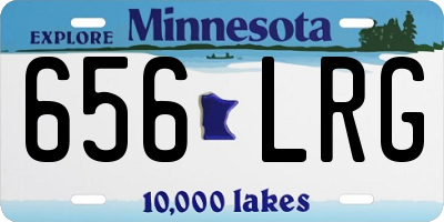 MN license plate 656LRG