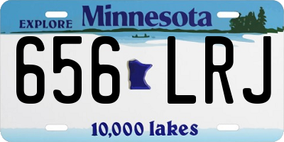 MN license plate 656LRJ