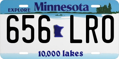 MN license plate 656LRO