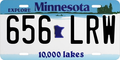 MN license plate 656LRW