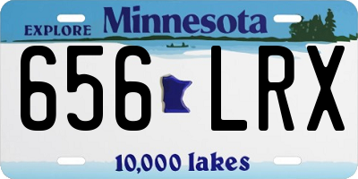 MN license plate 656LRX