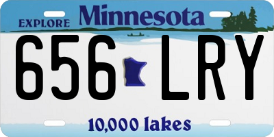 MN license plate 656LRY