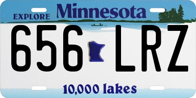 MN license plate 656LRZ