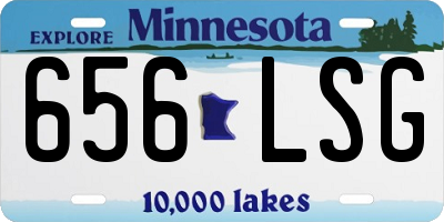 MN license plate 656LSG