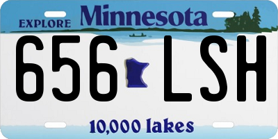 MN license plate 656LSH