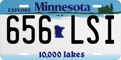 MN license plate 656LSI