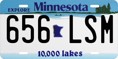 MN license plate 656LSM
