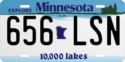MN license plate 656LSN