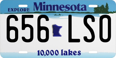 MN license plate 656LSO