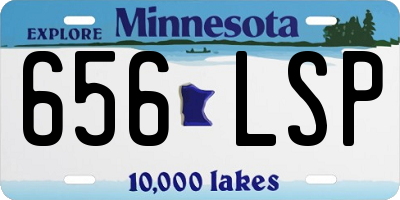 MN license plate 656LSP