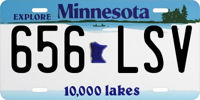 MN license plate 656LSV