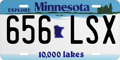 MN license plate 656LSX