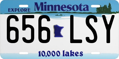 MN license plate 656LSY
