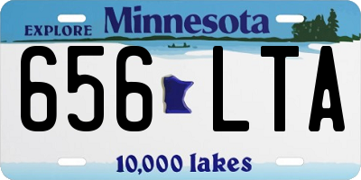 MN license plate 656LTA