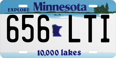 MN license plate 656LTI