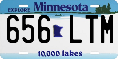 MN license plate 656LTM
