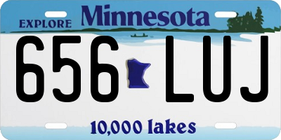MN license plate 656LUJ