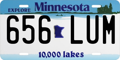 MN license plate 656LUM