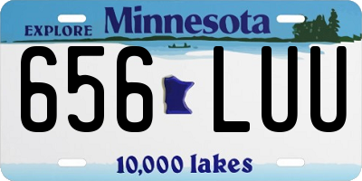 MN license plate 656LUU