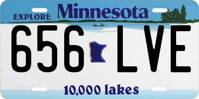 MN license plate 656LVE