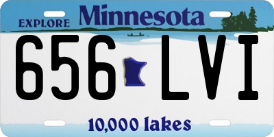 MN license plate 656LVI