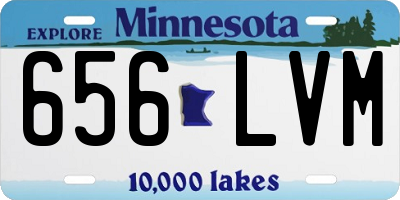 MN license plate 656LVM