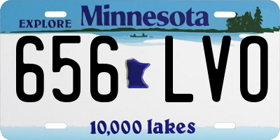 MN license plate 656LVO