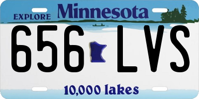 MN license plate 656LVS
